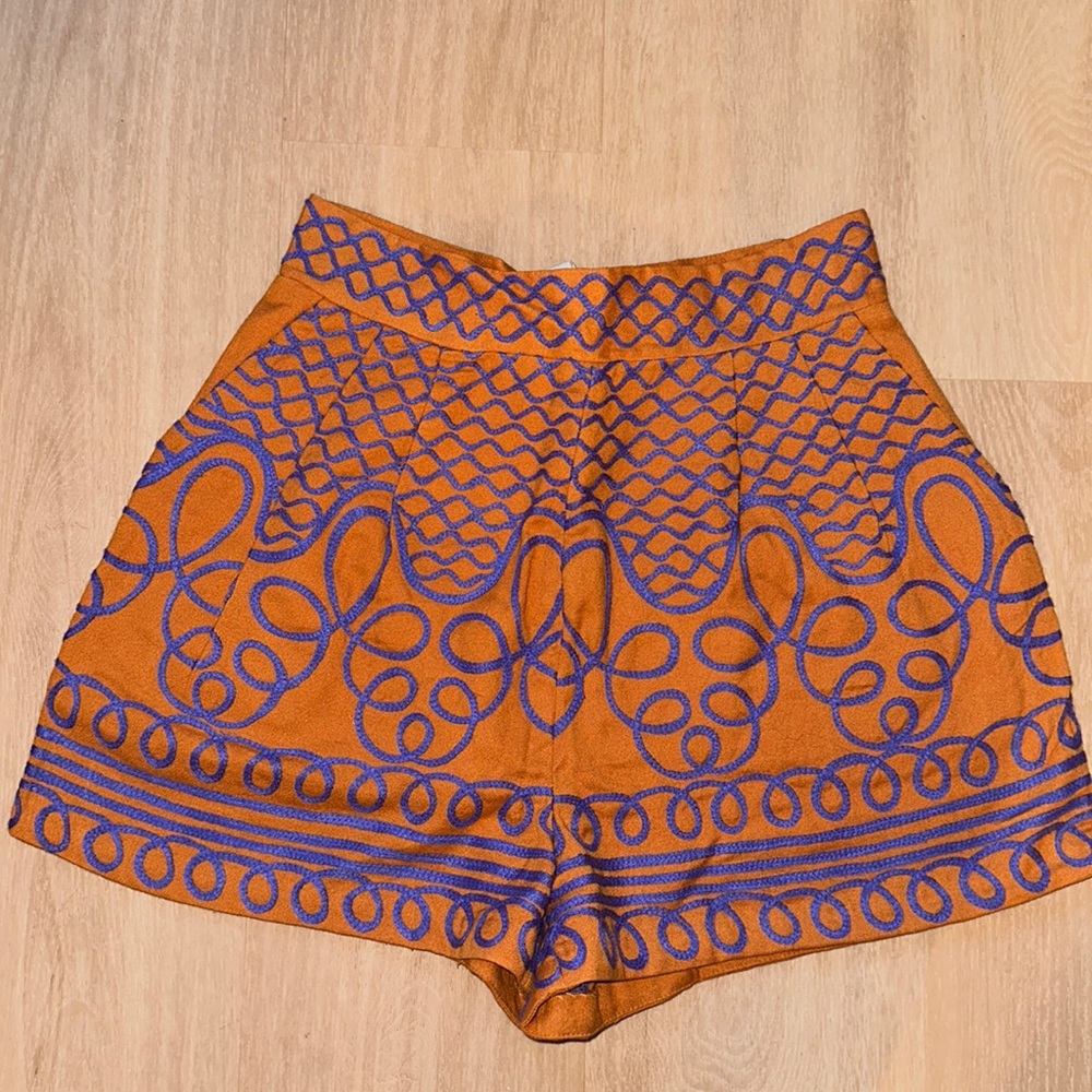 H&M Embroidered Shorts